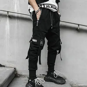 Men's Techwear Jogger Pants Hip Hop Harem Streetwear Tactical Track Pants