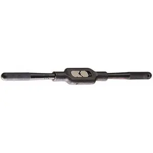 Cle-Line Thread Cutting Tap Wrench, Straight Handle Hand Tool, 9 in Overall Length, 1/16"-3/8" Tap Capacity, Model C67197