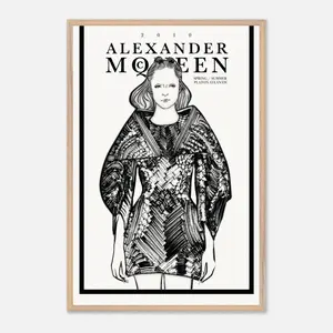 AM Runway Line Art Poster (Framed)