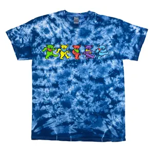 Grateful Dead Dancing Bears Tie Dye T Shirt
