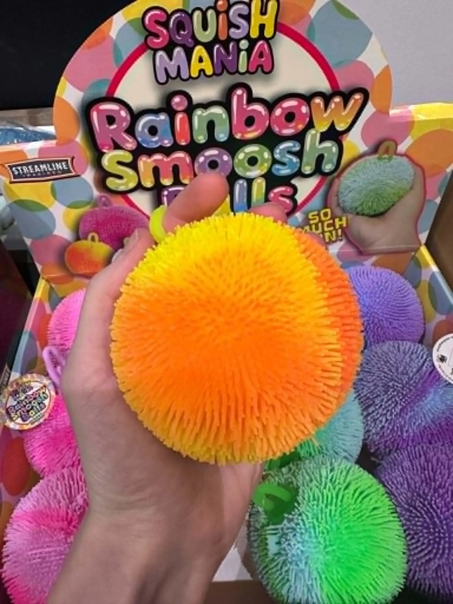 Rainbow Smoosh Balls