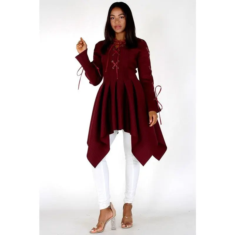 Zohra Asymmetric Peplum Top