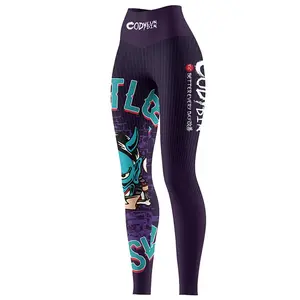 Women's 2-Piece Combat Sports Fightwear Set - Beast Print Polyester Blend, Moisture-Wicking Rash Guard T-Shirt, Pants, MMA Shorts for No-Gi Jiu Jitsu, Muay Thai