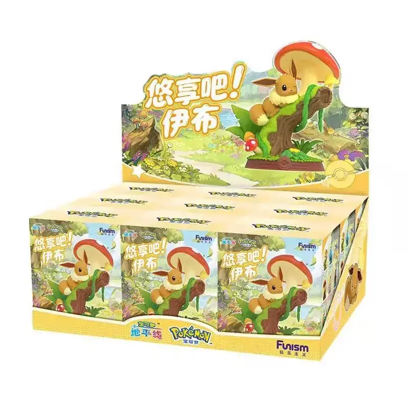 Funism Pokémon Relaxing Bar Eevee Series Confirmed Blind Box Figure Collectible Statue Anime Toy Gift for Collectors