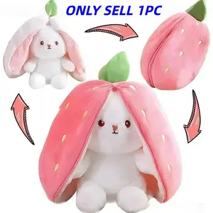 Cute Hidden Rabbit Plush, Soft Cuddly Gift, Unique Present, Holiday & Birthday Surprise for Friends & Family