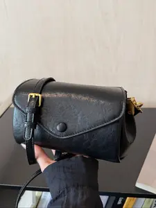 Autumn Winter Vintage Simple Luxurious Small Square Bag, Fashion Casual Versatile Shoulder Crossbody Bag, Soft Leather Accordion Purse for Women