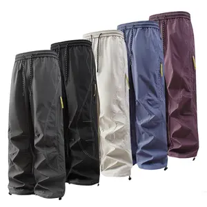 2026 new casual pants, assault pants, paratroopers pants, lovers' trend pants, overalls, men's American fashion, autumn casual fashion, loose leg-tied flat-footed pants, men's and women's alike.