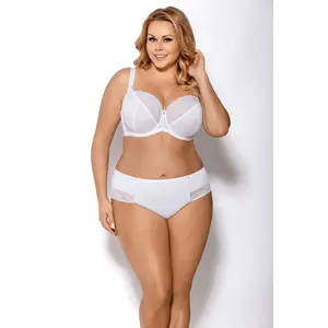 WHITE UNLINED LACE BRA ADELE UNDERWIRE SOFT