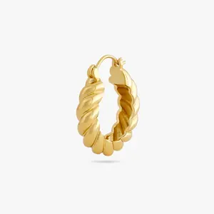 Studs Medium French Twist Hoop