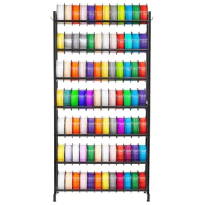 fathersdaygift VEVOR 3D Printer Filament Storage Rack, 7 Tier Heavy Duty Storage Shelves for 3D Printing Filaments, Filament Spool Holders Racks for 3D Printing Studio, Home Studio, Office, Workshop (Shelf Only)