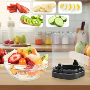 Kitchen Fruit Slicing Cup – Safe Hand Protection, Easy Clean Fruit Cutter for Toddler Snacks & Breakfast Plating