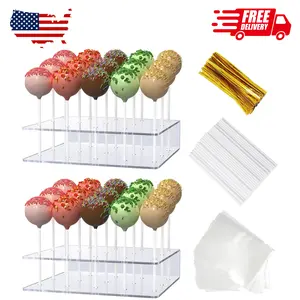 2 Pack Cake Pop Stand with Sticks Kit