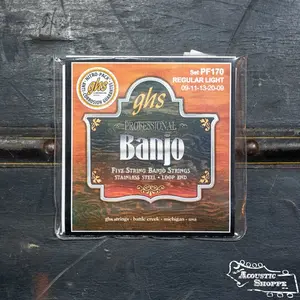 GHS PF170 Stainless Steel 5 String Banjo - Regular Light Strings