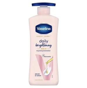 Vaseline Daily Brightening Serum-In-Lotion, 400ml Body Care Product, Lightweight Hydrating Long-Lasting Moisture Body Moisturizer for All Skin Types