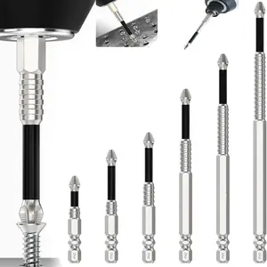 K5 Impact Resistant Bit, High-Magnetic Non Slip Screwdriver Drill Bit Set for Drywall, Wood and Metal, Universal Anti Slip Bits for Power Tools