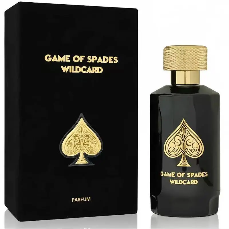 Game of Spades Wildcard Parfum - Long Lasting Amber Woody Cologne for Men, 3.4 oz