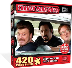 Trailer Park Boys Bubbles Shed Life 420pc Jigsaw Chunky Puzzle TV Series Character Mighty Mojo clearly impossible puzzle