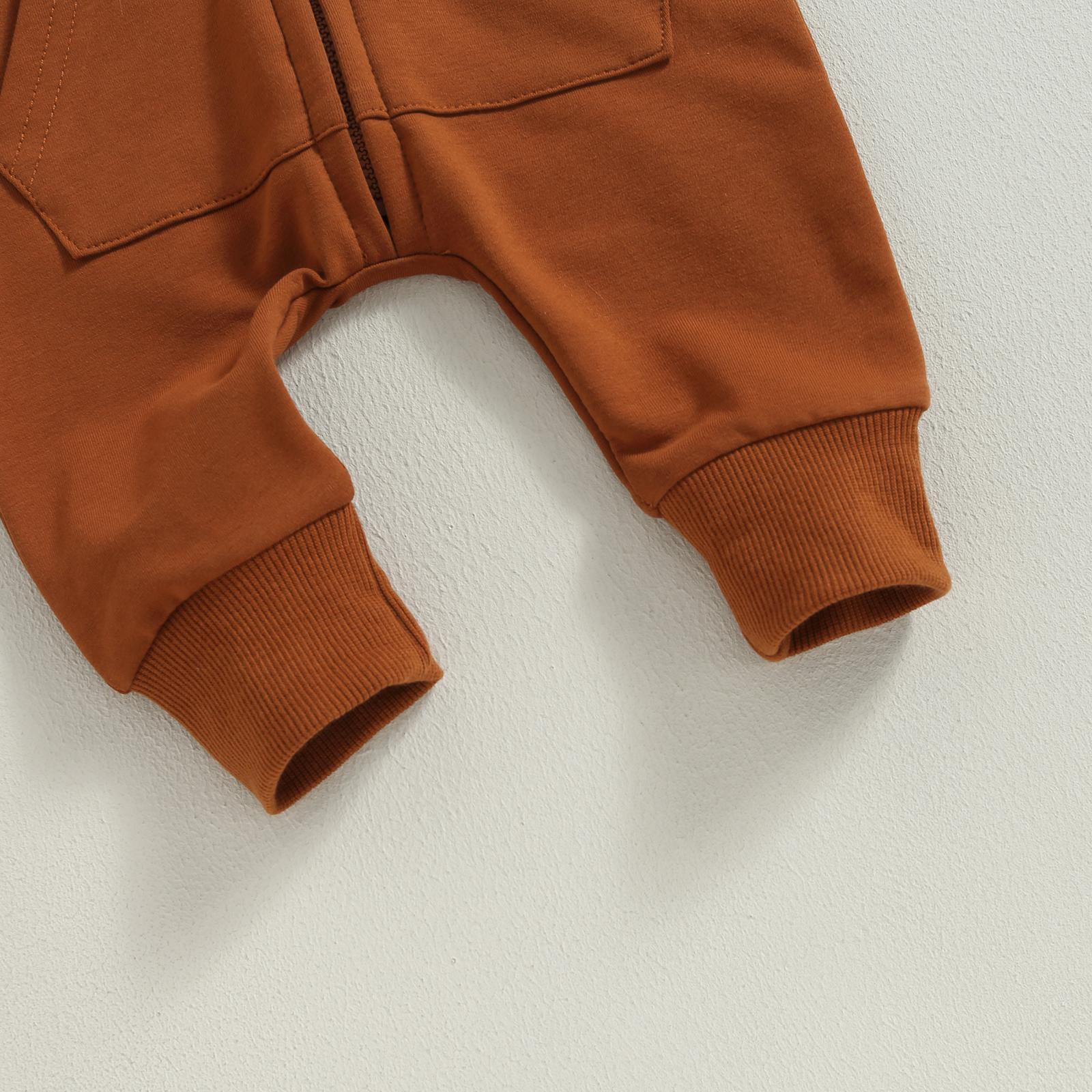Fall Baby Clothes Newborn Boy Girl Romper Solid Long Sleeve Hoodie Jumpsuit Winter Infant Outfit Fall Baby Clothes Newborn Boy Girl Romper Solid Long Sleeve Hoodie Jumpsuit Winter Infant Outfit