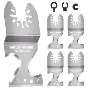 Oscillating Multi Tool Hook   Scraper, 5 count Asphalt Shingle  Tool for  Soft Materials, Roofing Shingles, PVC Carpet, Cardboard, Multitool   Kit for