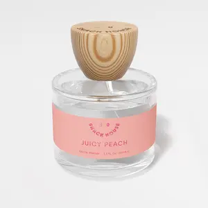 Snack House Juicy Peach EDP 100ml - Sparkling Mandarin & Dewy Osmanthus Perfume - Fresh Fruity Fragrance - Vegan & Cruelty-Free - Long-Lasting Gourmand Scent