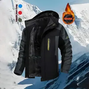 Men's Winter Warm and Waterproof Hiking Jacket - Wool Lined Outdoor Jacket, Suitable for Skiing and Camping _ Outdoor Equipment TrendsRAIMENTRY