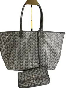 Pre-owned Goyard Canvas Tote Bags Goyardine Saint Louis PM Green Tote