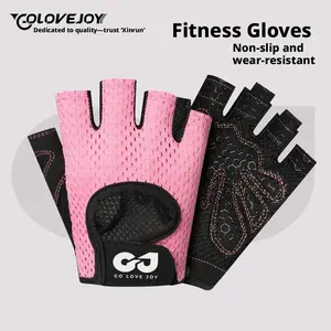 Women's Half-Finger Fitness Gloves, Butterfly Mesh Breathable Non-Slip Sports & Outdoor Fitness Accessories, Ideal for Gym and Dumbbell Training