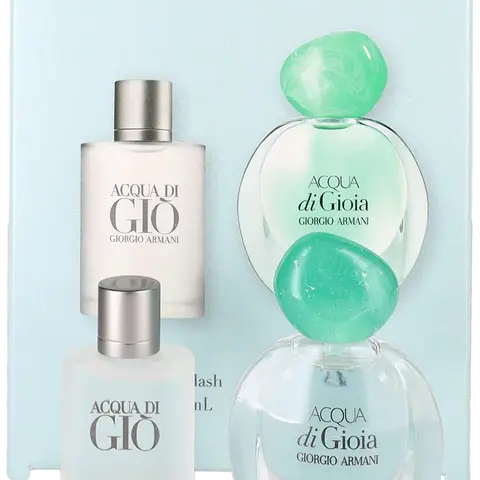 Acqua Di Gio 2Pc Mini Set for Men and Women Couples Fragrance Bundle Edp Duo Set