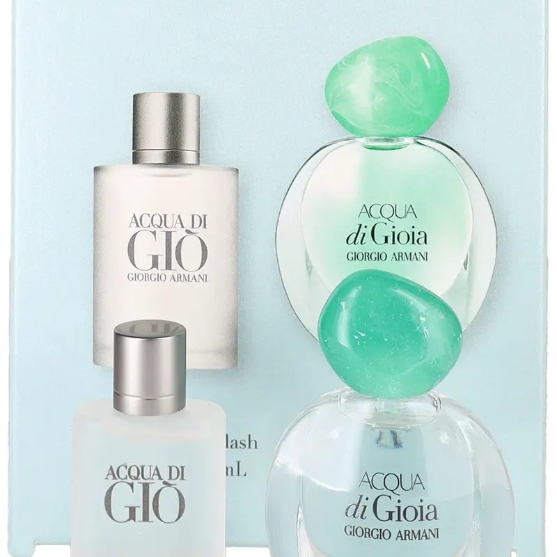 Acqua Di Gio 2Pc Mini Set for Men and Women Couples Fragrance Bundle Edp Duo Set