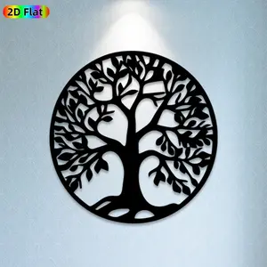 1pc Tree of Life Metal Wall Art, Exquisite Tree of Life Statue Mural, Ideal Gift for New Year, Christmas, Nature & Home Decor Enthusiasts,  Perfect for Indoor Wall & Outdoor Fence Wall, Timeless Nature-Inspired Decor