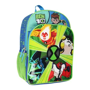 Ben 10 Backpack Omnitrix Omniverse 16" Alien Force Kids School Travel Backpack