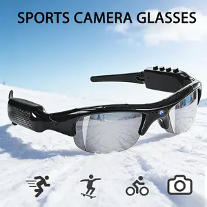 Camera Glasses, Sunglasses With Cameras, Wearable Smart Video Recorder Eyewear, 2026 Upgraded 1080P HD Camera Lens, WiFi Transmission Tech, Auto Cycle Recording Feature, Polarized Anti-Glare Lenses for Outdoor Sports Biking Hiking Climbing