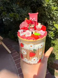 🌿💖 Whimsical Pink Garden Decoden Container Box – Handmade Collectible 💖🌿