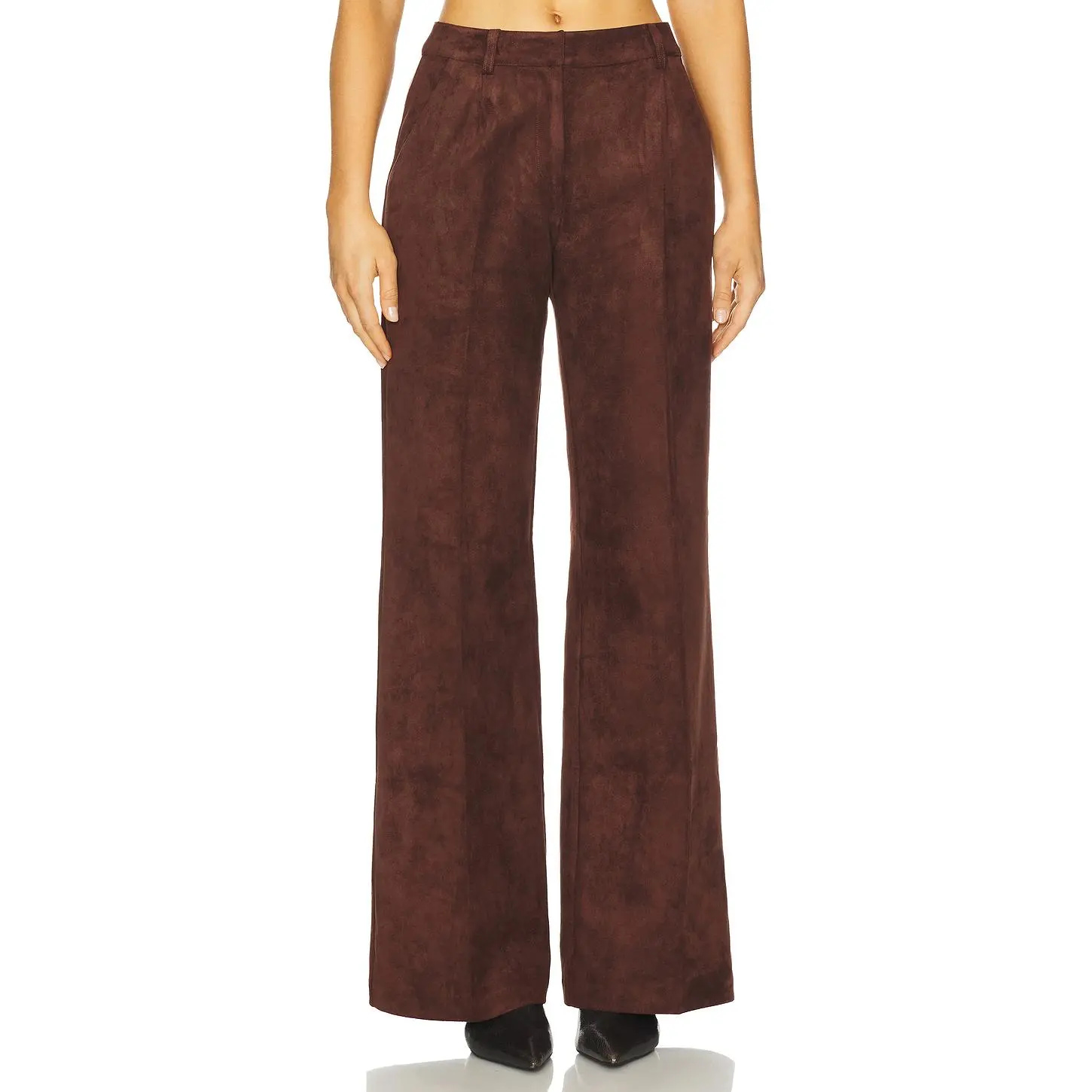 Amanda Uprichard x REVOLVE Slater Suede Pants in Cocoa