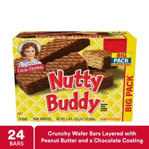 Big Pack Nuddy Buddy Wafer Bars, 24.1 oz (24 count)