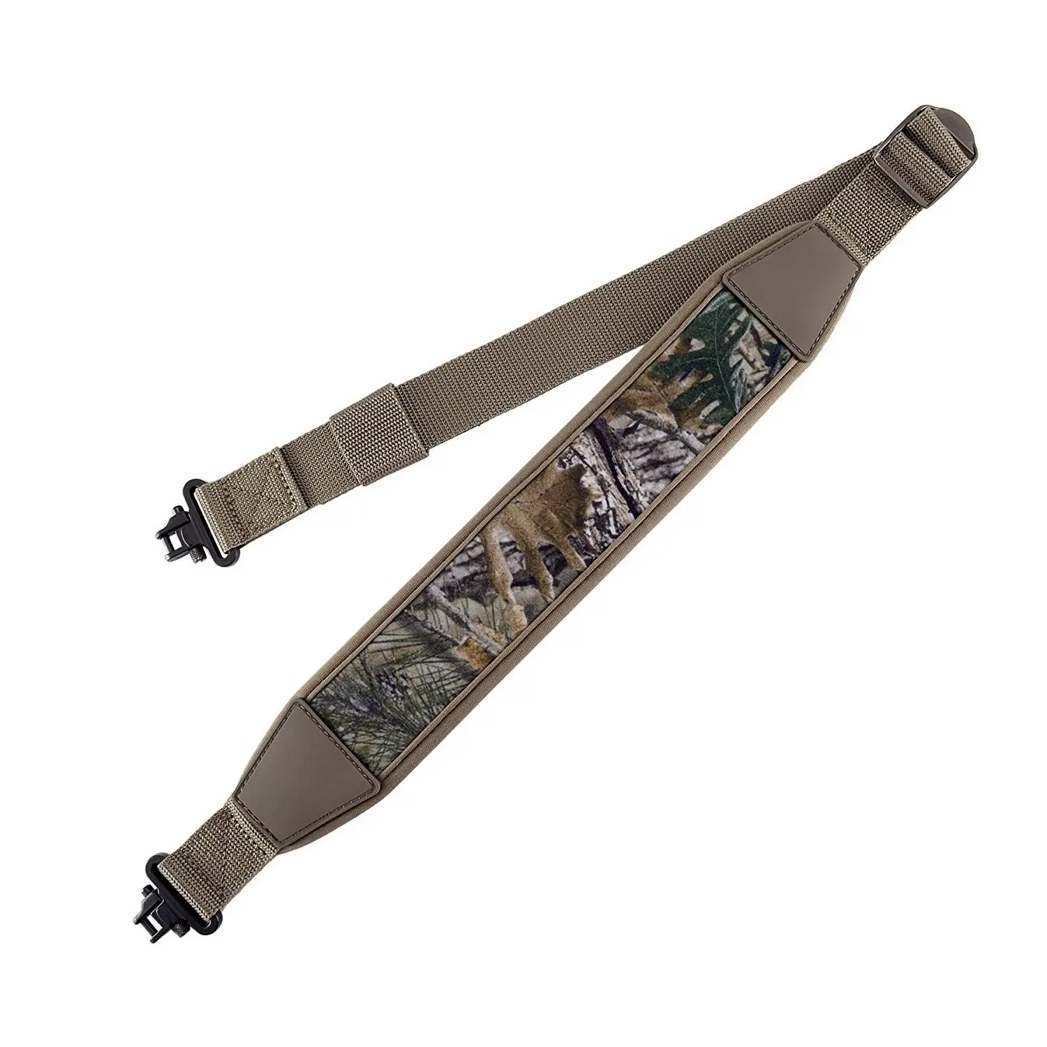 Sling with Swivels, Durable Shoulder Padded Strap, Length Adjuster Nylon Webbing Heavy Duty Fathersdaygift Safety Polymer Composite