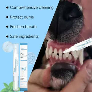 Pet Tooth Cleaning Brush Freshens Breath Reduces Odors Protects Gums And Tartar