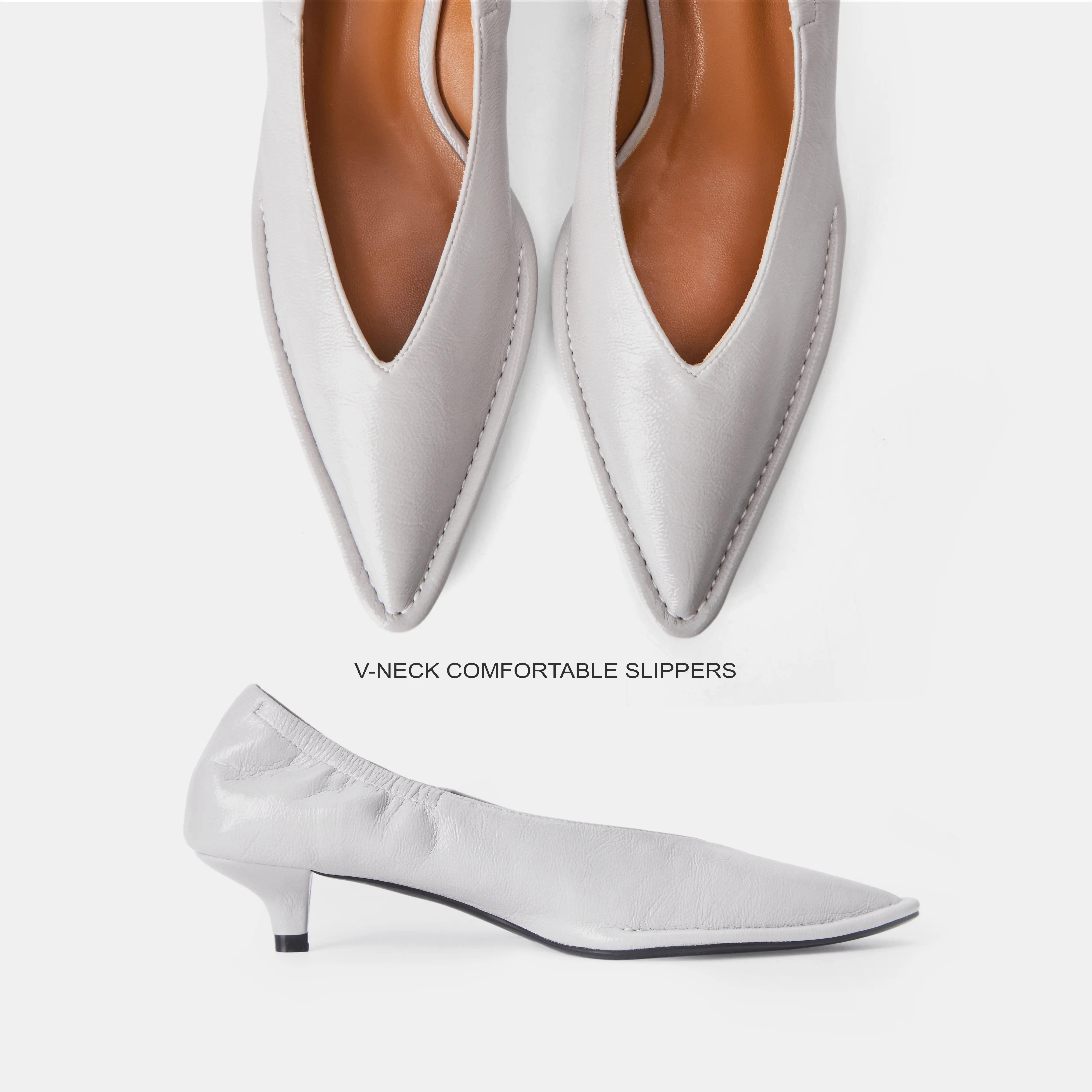 Cihi Design “Stylish Lazy — Cityfeel” limited edition, heavyweight, fully handmade luxury shoes with elegant ruched detailing