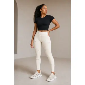 KYNDEO Formline Legging - Ivory Monogram, Skinny, Polyester