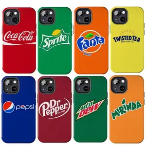 Dr Pepper, Twisted Tea, Fanta, Mountain Dew, Sprite, Mirinda, Coca Cola, Pepsi Logo Phone Cases For iPhone 17 16 15 14 13 12 11