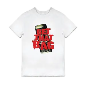 Mister Tee Men's T-Shirt Get That Bag Graphic Print Tee Black and White XS-3XL