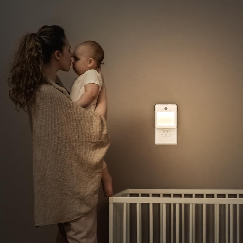 2Pack Motion Sensor Night Light,Motion Activated Night Light, Night Lights Plug into Wall Motion Sensor, 3000K Warm White, Adjustable Brightness, for Kids Adults Bathroom Bedroom