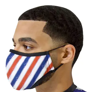Barber Face Mask - Barber Pole Face Mask