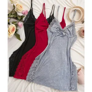 Sexy smooth satin passion deep V pure lust seduction suspenders pajamas, sexy split lace suspenders