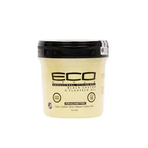 Eco Style Black Castor and Flaxseed Oil Professional Styling Gel 16 oz