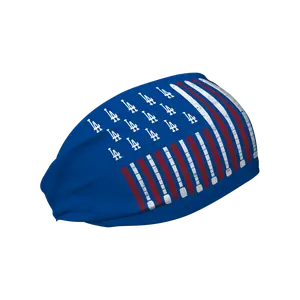 Dodgers Cooling Headband: Baseball Flag
