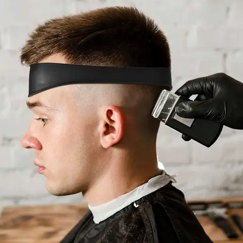 Hairline Trimmer Guide, Silicone Haircut Band Template, Silicone Heatless Styling Tool For Men, Hair Styling Tools