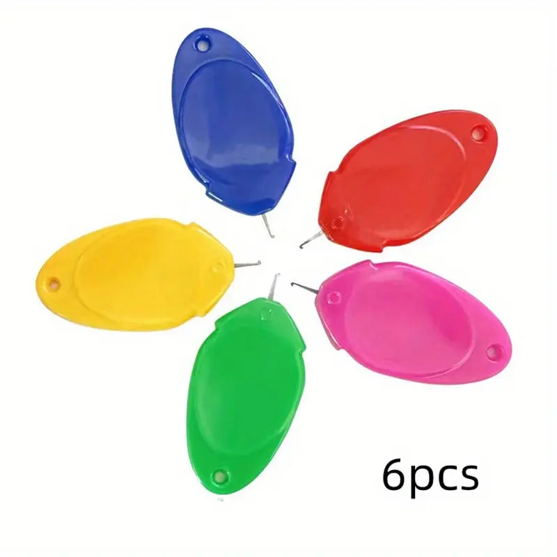 6pcs Random Color Home Needle Threader, Fast Sewing Tool for Seniors, Easy Needle Threading Kit, Essential Sewing Accessories And Supplies, Sewing Supplies Crafts