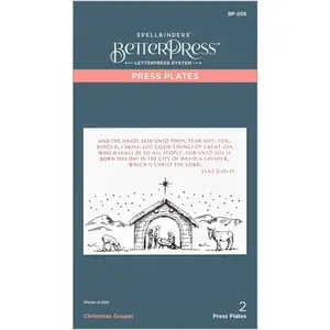 BP-205 Christmas Gospel Press Plates from The Home for The Holidays Collection