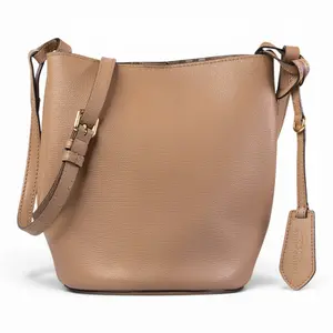Pre-owned BURBERRY Leather Crossbody Bags Bucket Bag	Beige CN26060023
